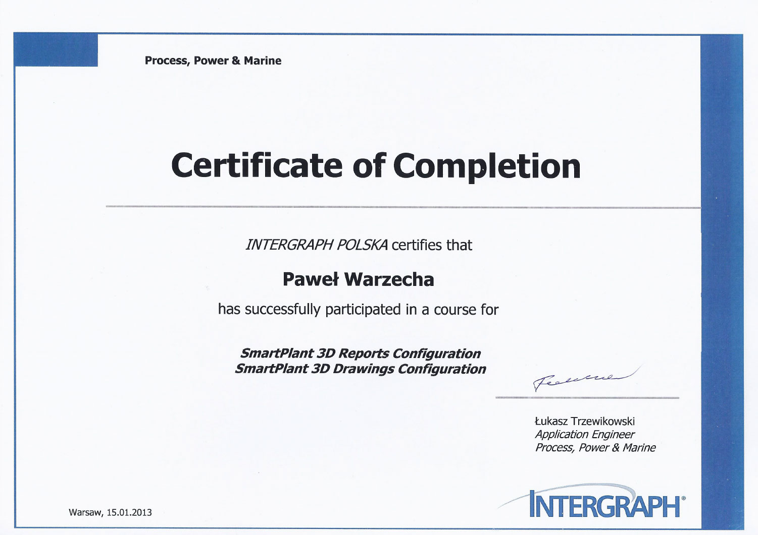 Smart 3D Certificate